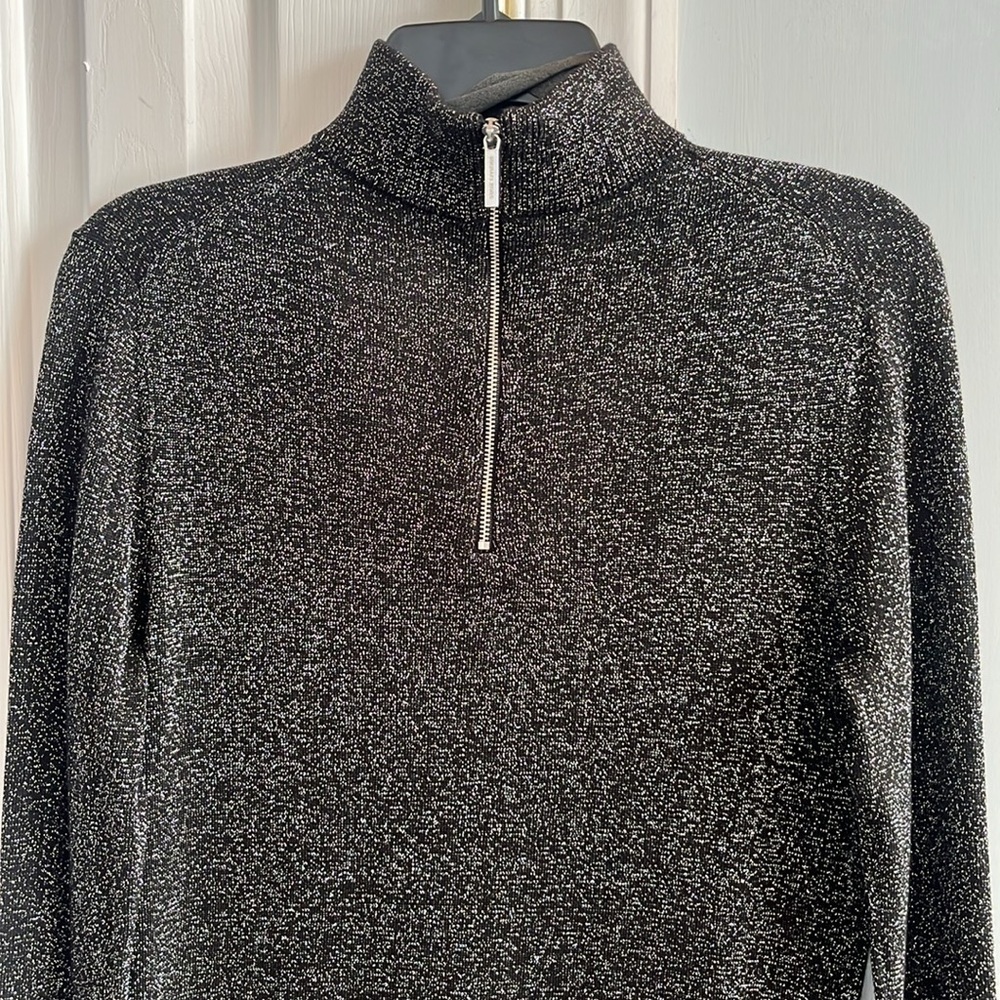 Michael Michael Kors Metallic Sweater Dres with Choker Neck size M - Picture 6 of 12